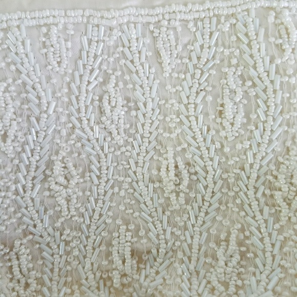 Handmade beaded drawstring bag - Picture 4 of 4